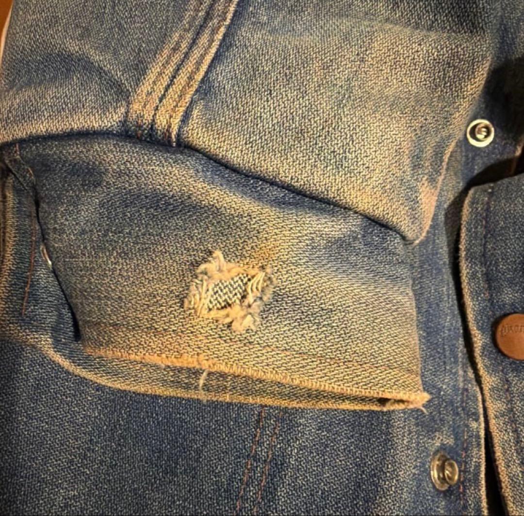 Wrangler 襟コーデュロイ 裏ブランケット デニムジャケット
