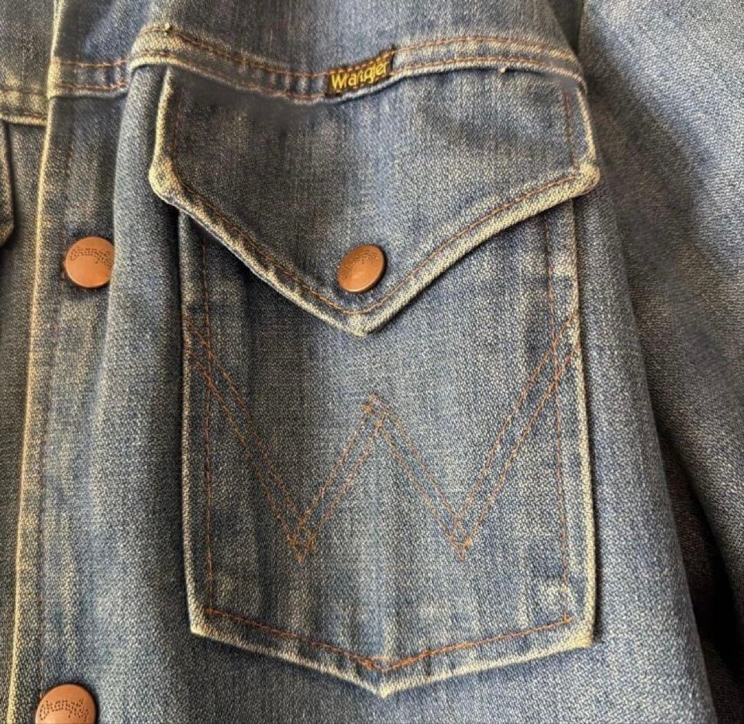 Wrangler 襟コーデュロイ 裏ブランケット デニムジャケット