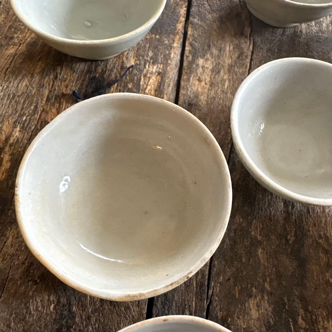 白磁　盃 8点