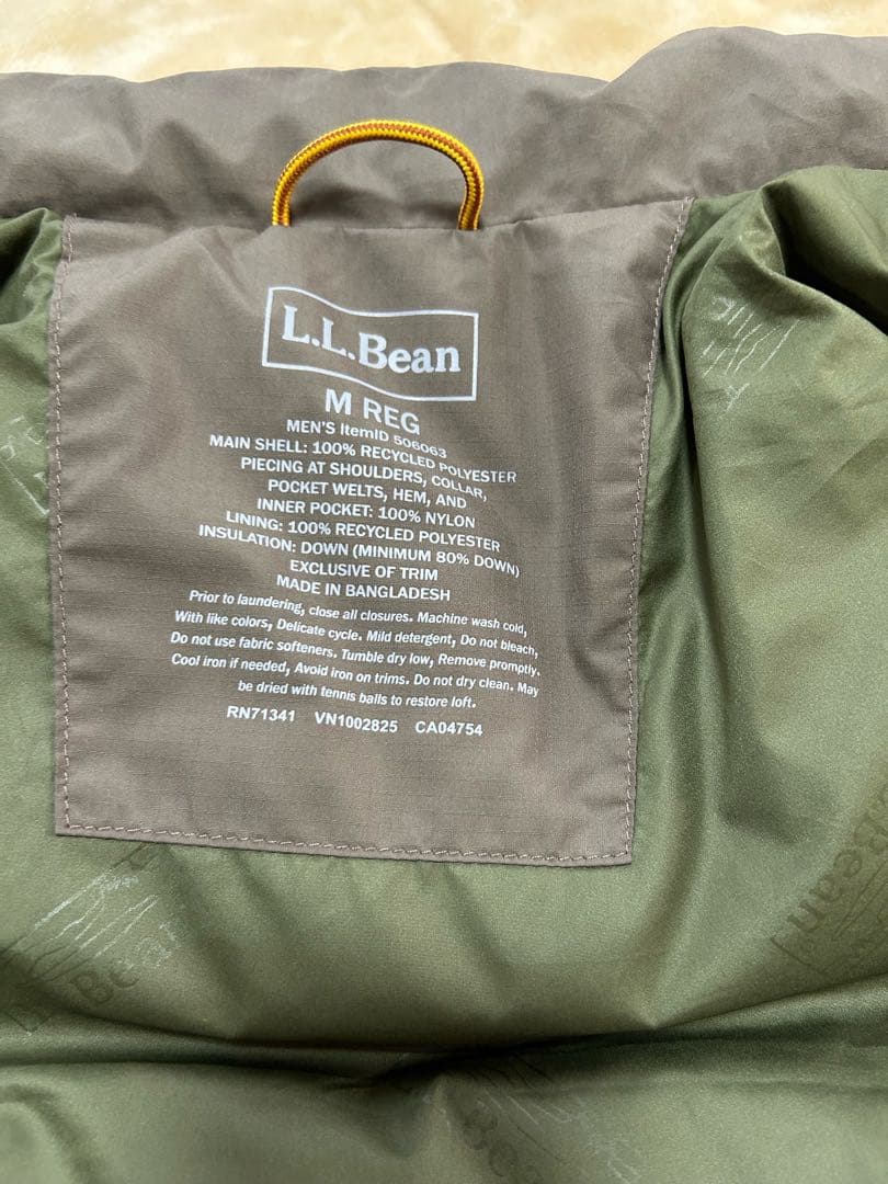 L.L.Bean ダウンベスト グレー/ブラウン