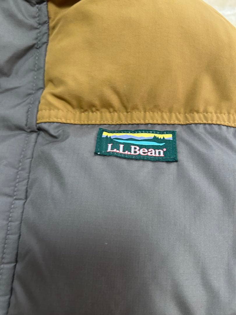 L.L.Bean ダウンベスト グレー/ブラウン