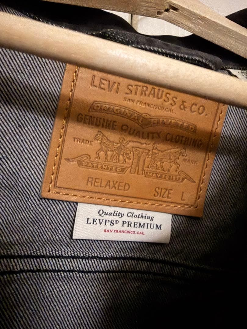 Levi'sリーバイス TYPE-1 TRUCKER DENIM ブラック　L