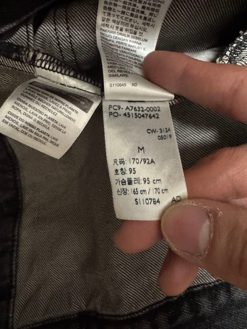 Levi's ブラック デニムジャケット M 先染め　新品未使用