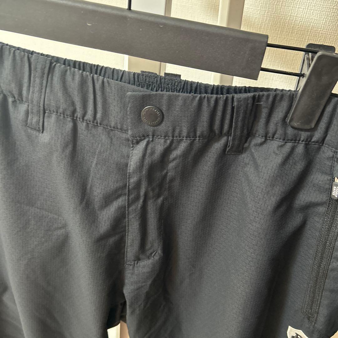 パーリーゲイツ黒色 軽量ゴルフパンツ ウエストゴム