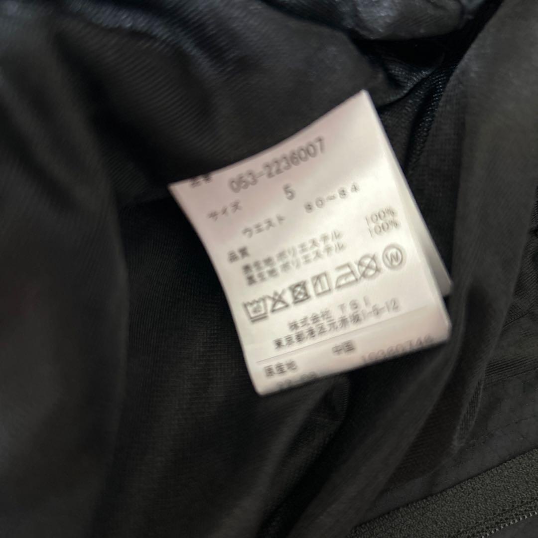 パーリーゲイツ黒色 軽量ゴルフパンツ ウエストゴム
