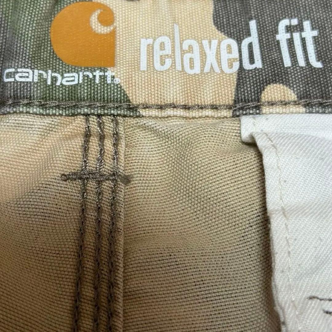 Carhartt カモフラ カーゴパンツ 迷彩 リラックスフィット W34