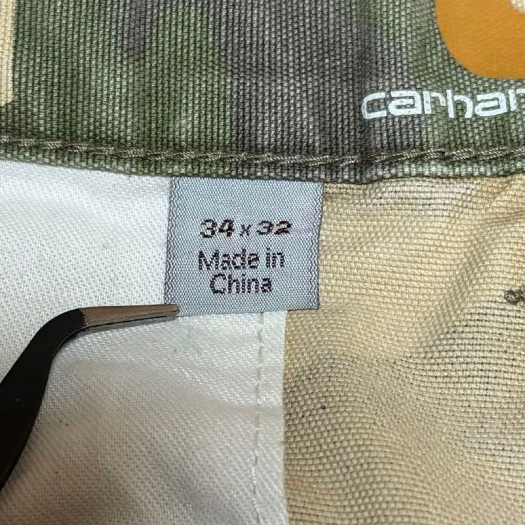 Carhartt カモフラ カーゴパンツ 迷彩 リラックスフィット W34