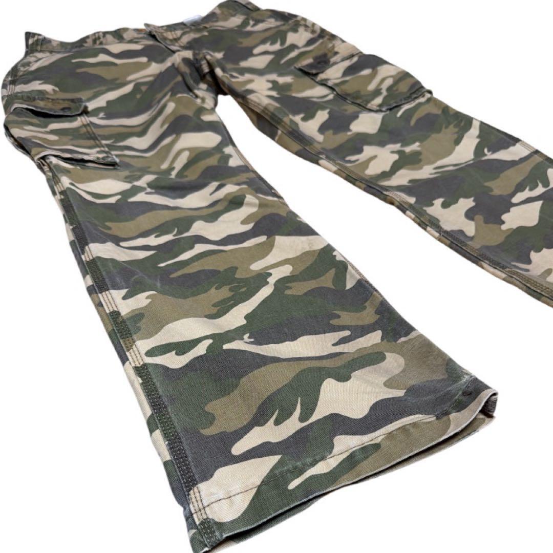 Carhartt カモフラ カーゴパンツ 迷彩 リラックスフィット W34