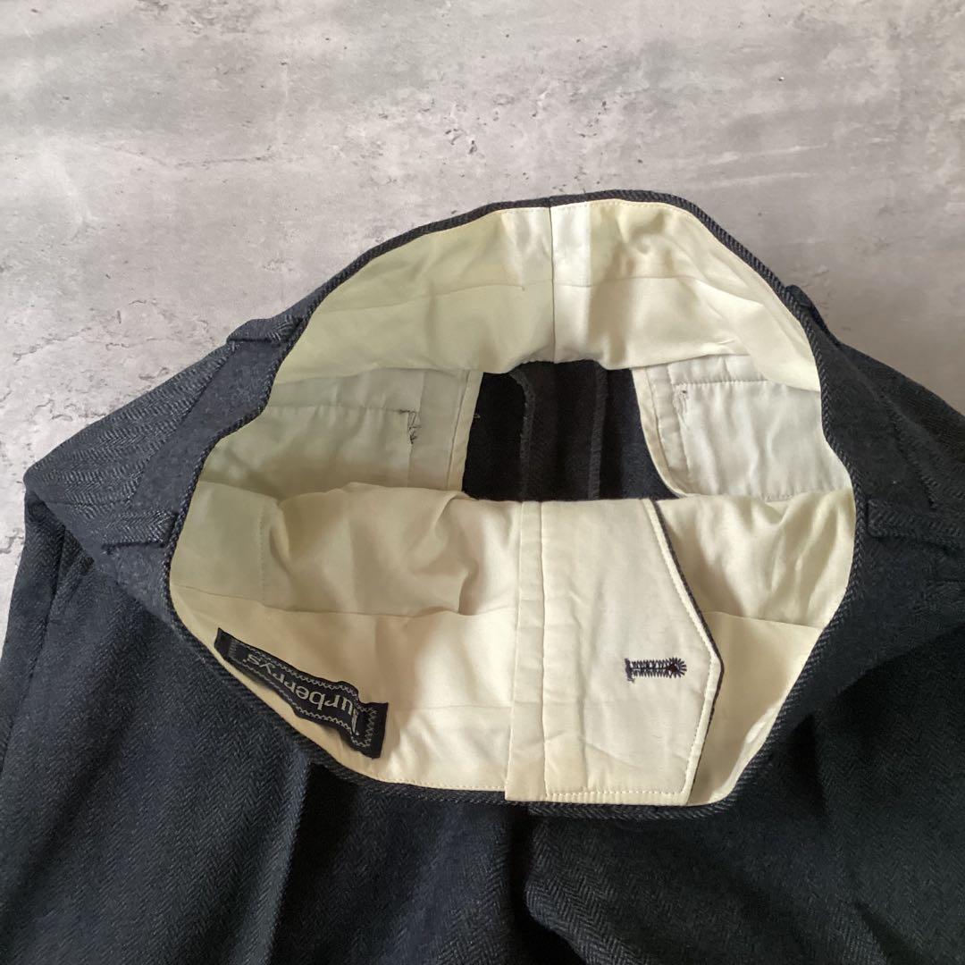 Burberrys バーバリーズ　スーツスラックス　ウール　ヘリンボーン　グレー