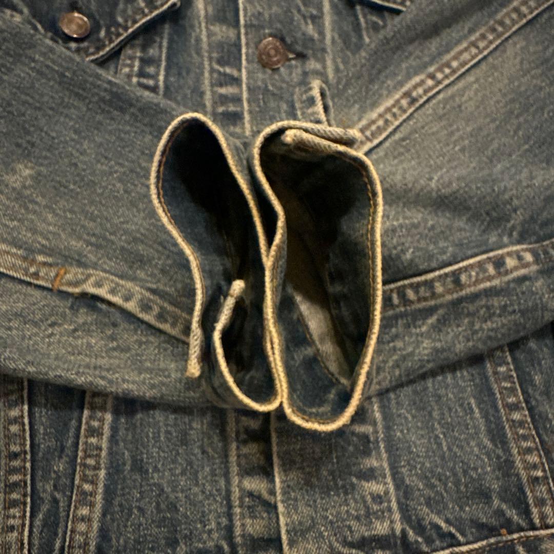 70s Levi's 70505 4thデニムジャケット布ケアタグ