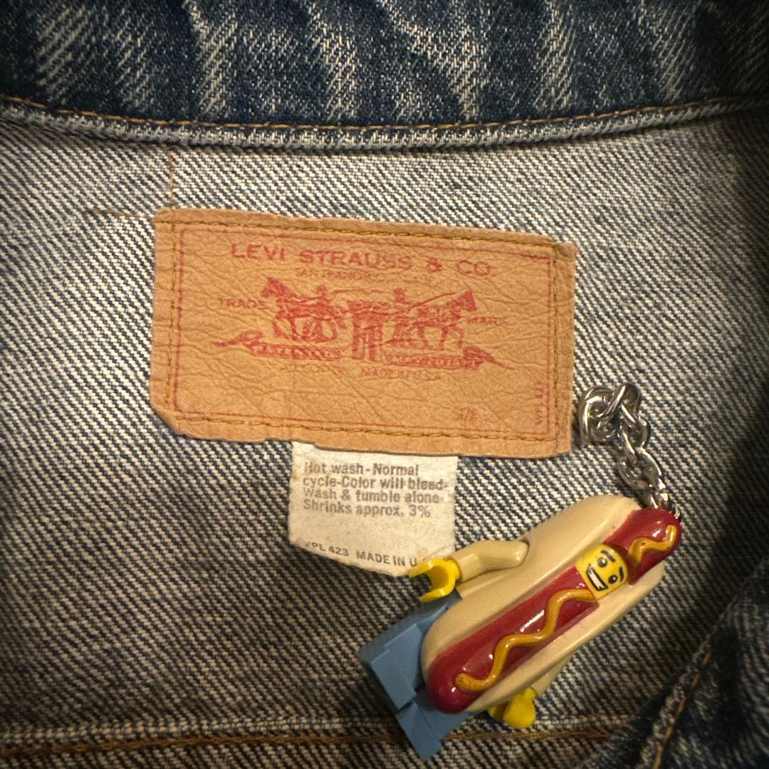 70s Levi's 70505 4thデニムジャケット布ケアタグ
