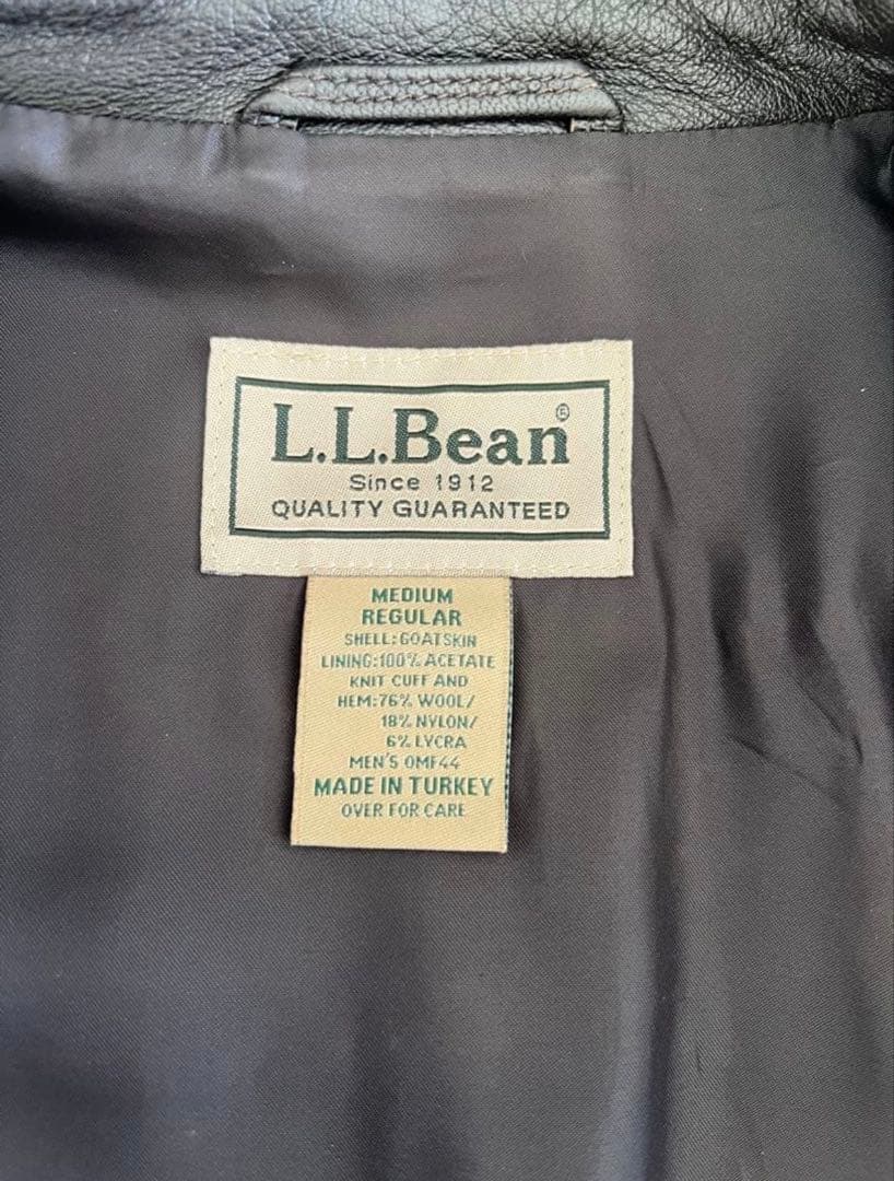 【美品】L.L.Bean レザージャケット ゴートスキン Mサイズ A-2