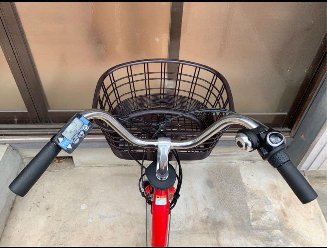 電動自転車　№6788 ヤマハ PAS With 24インチ　レッド