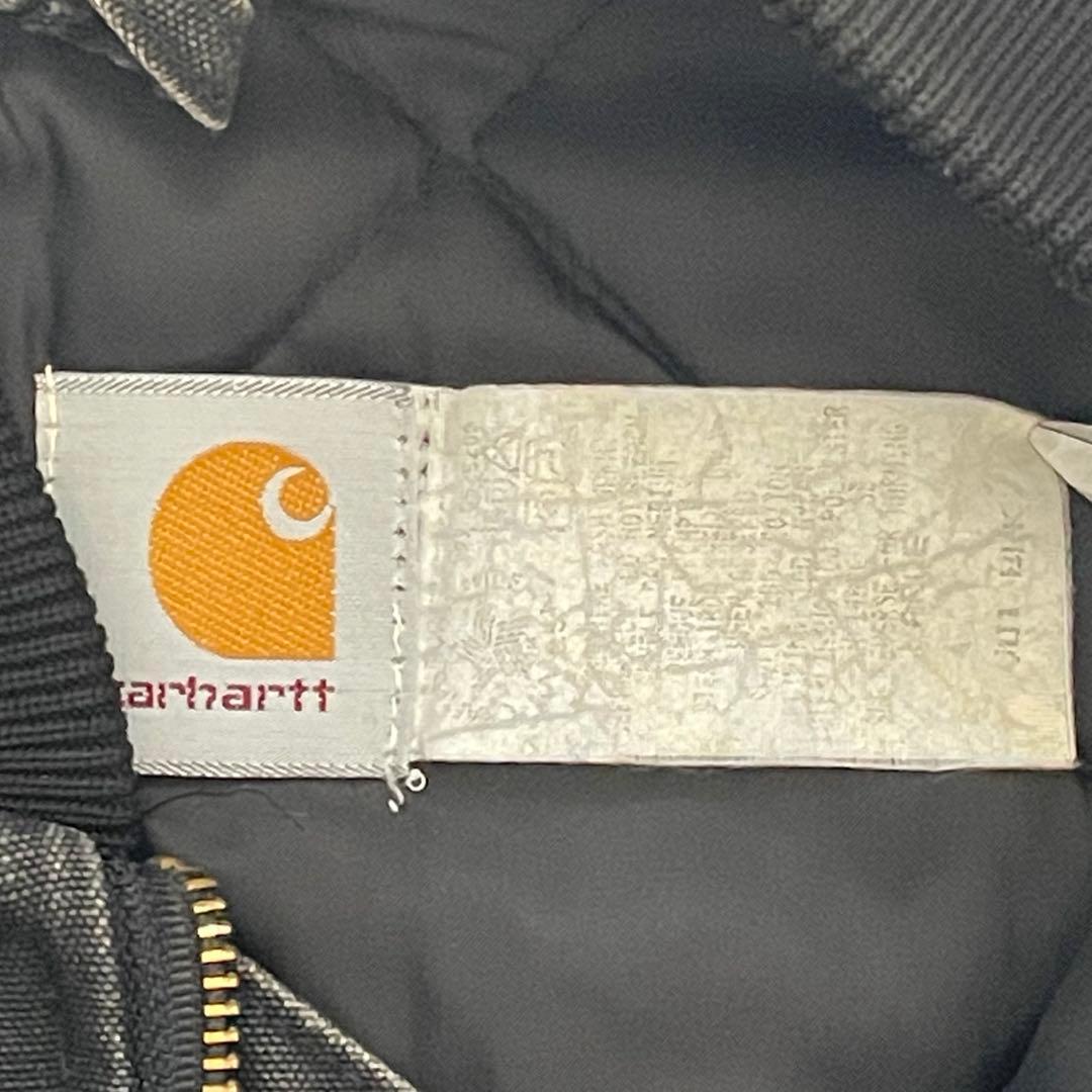 90s Carhartt USA製 ダックベスト ブラック 星タグ 腰ゴム L