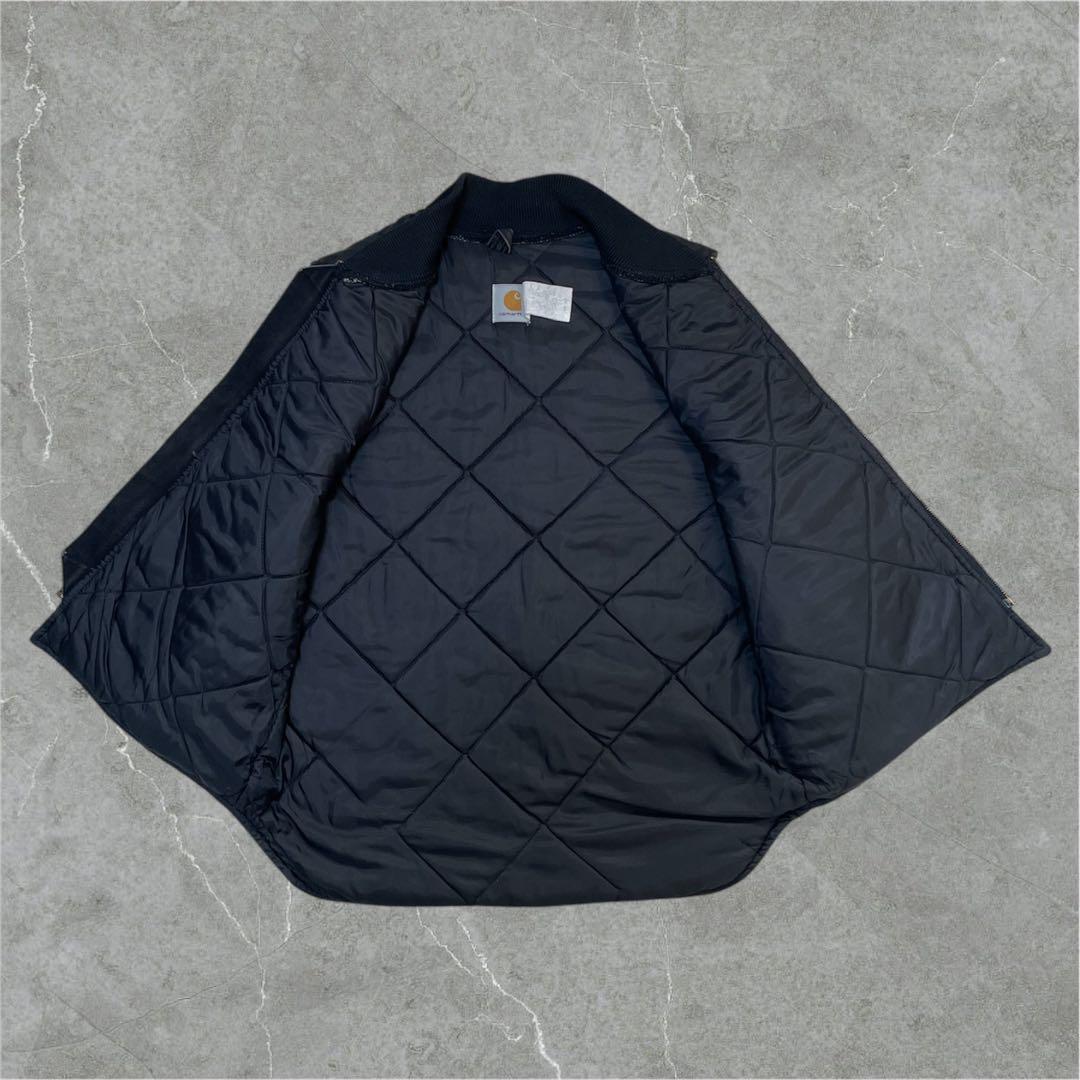 90s Carhartt USA製 ダックベスト ブラック 星タグ 腰ゴム L