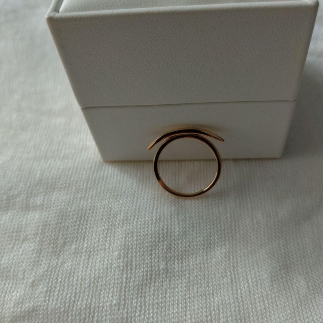 10金ゴールド ダブルバンド リング