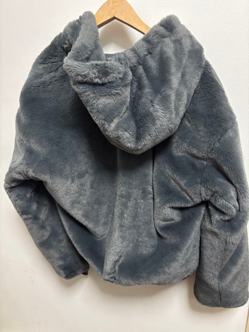 ZARA ファージャケット 2wayグレー