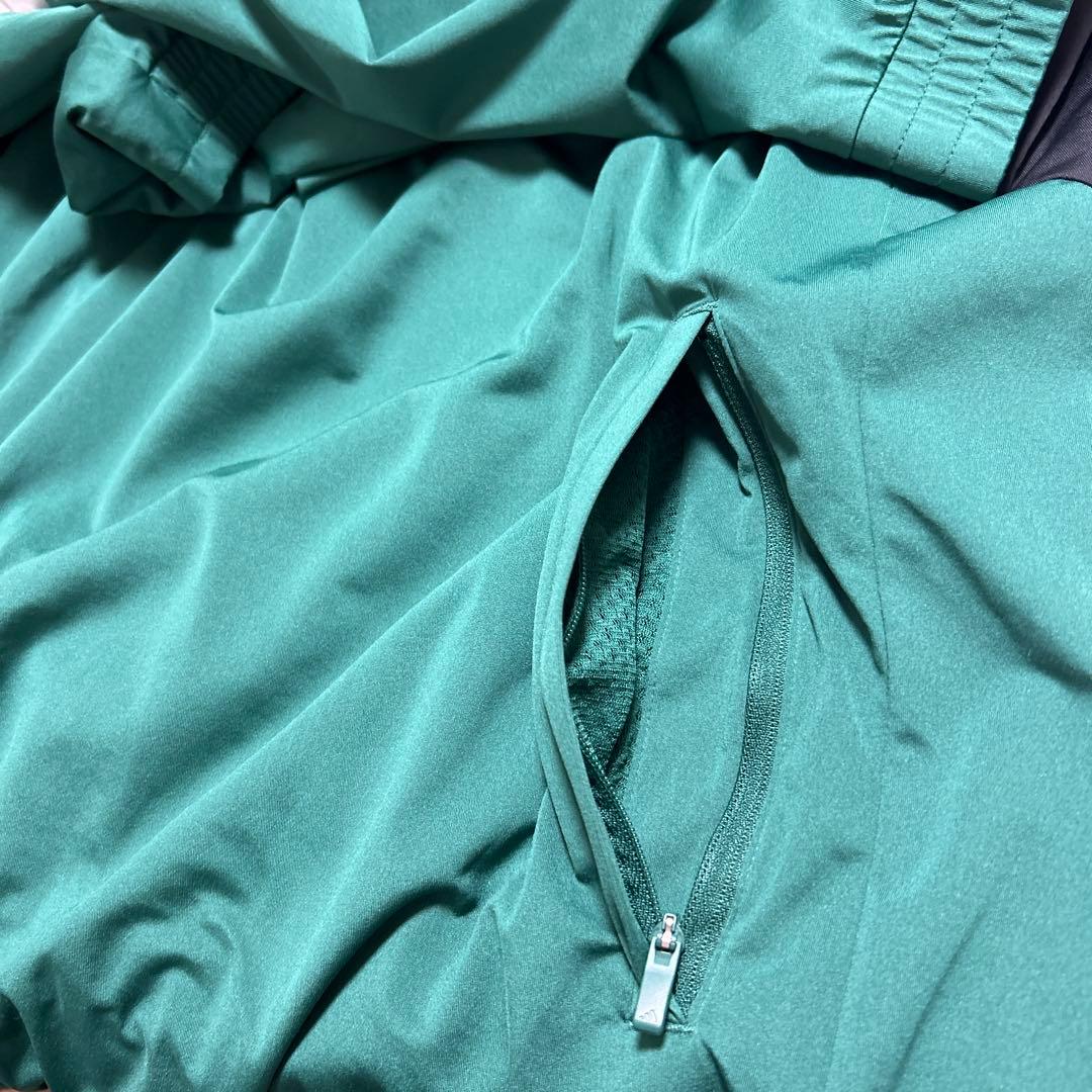 【美品】アディダス　adidas グリーン ジャケット メンズXL