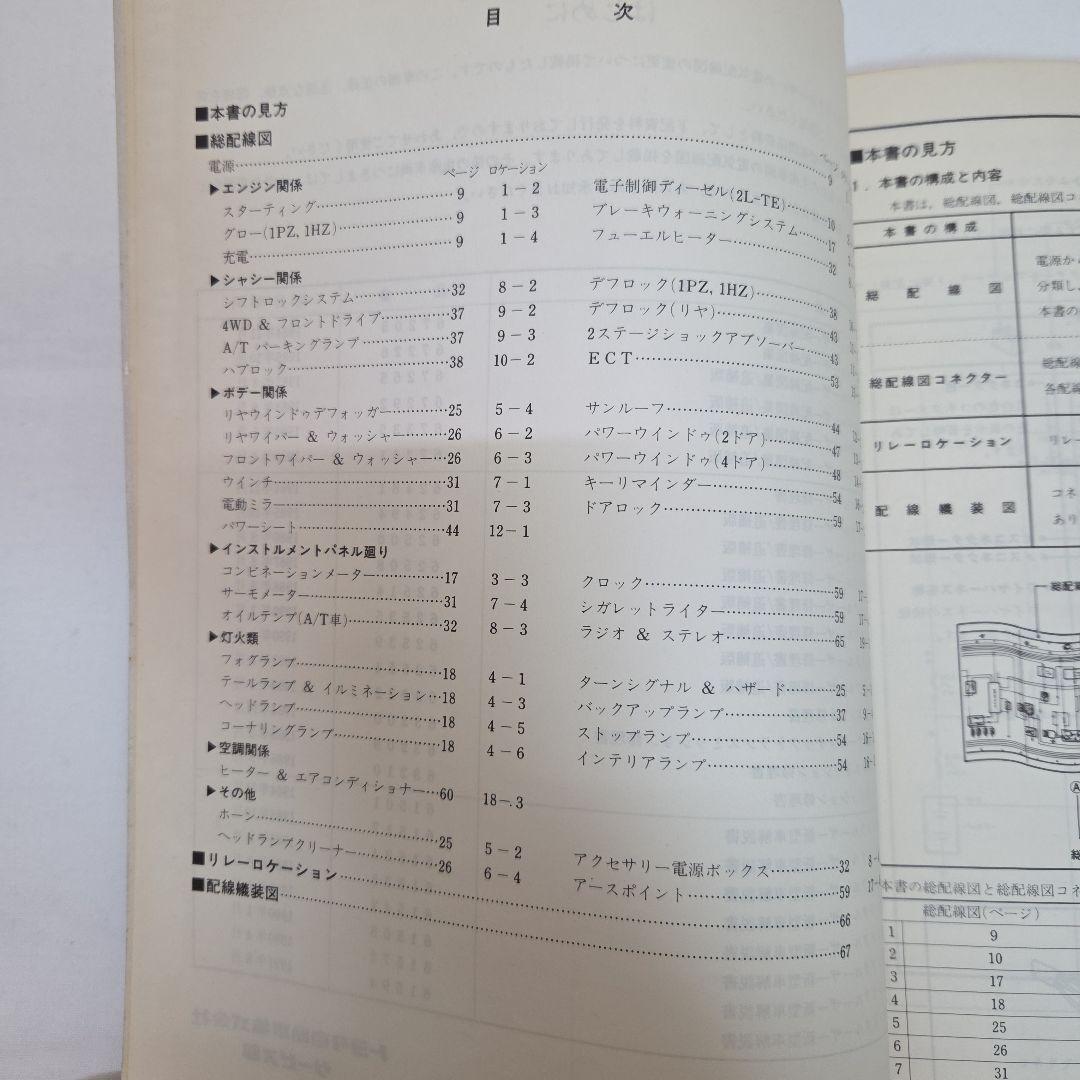 ランクル　70系　配線図集　修理書　2冊セットの値段になります。
