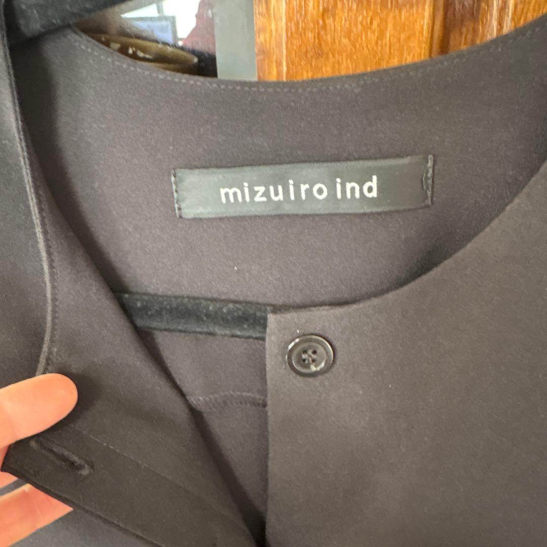 mizuiro ind ブラックノースリーブベスト