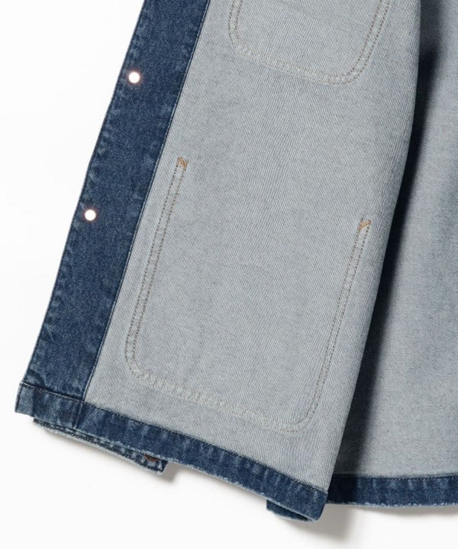 BEAMS ルーズデニムカバーオールジャケット