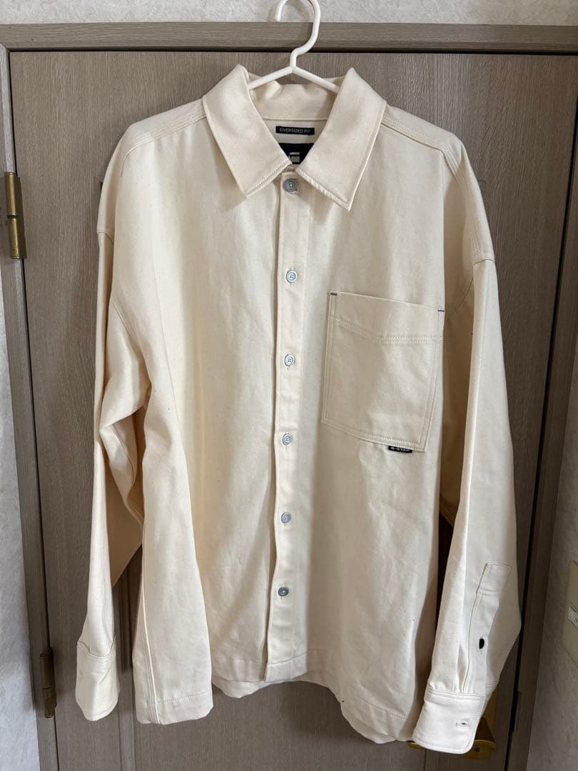 新品タグ付　G-STAR RAW デニムジャケット　シャツホワイト　L