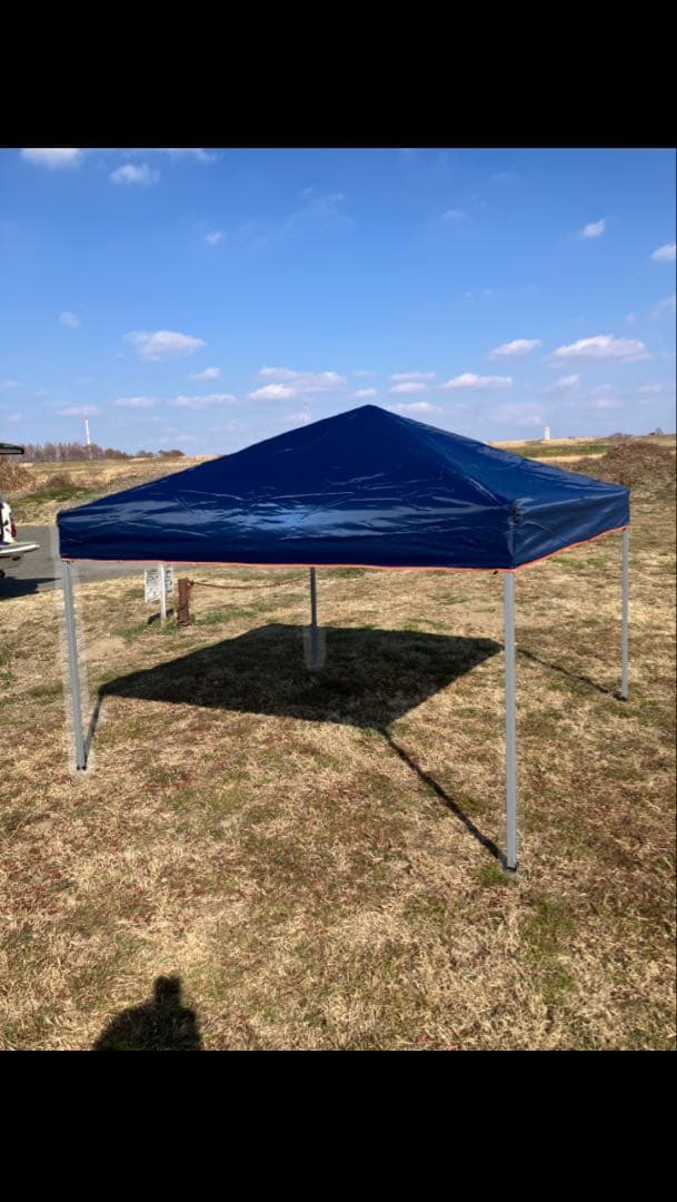 ネイビー タープ 2m x 2m アウトドア用