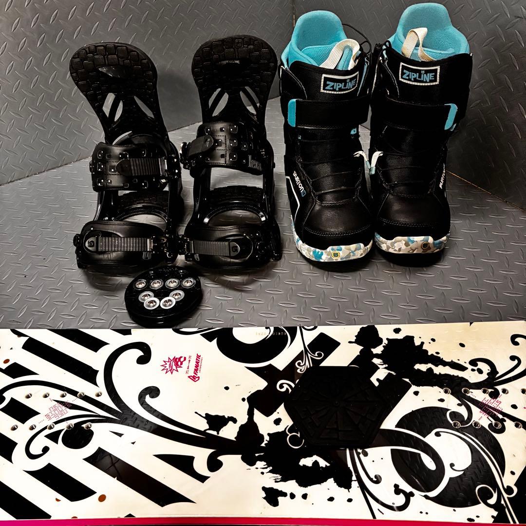 【レディース】FANATIC 142cm バートン LEXA ブーツ付3点セット