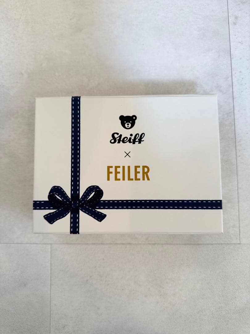 【新品未使用】 Steiff × Feiler テディベア ハンカチセット