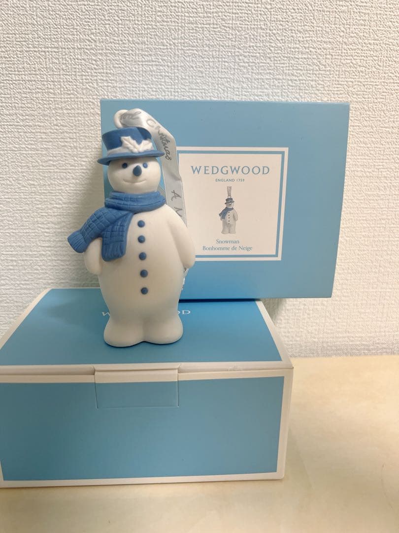 【新品未使用】 ウェッジウッド クリスマスオーナメント　スノーマン