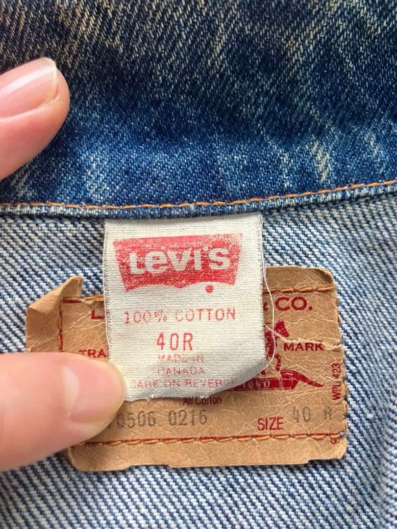 Levi’s 70506-0216 デニムジャケット 90s カナダ製 40R