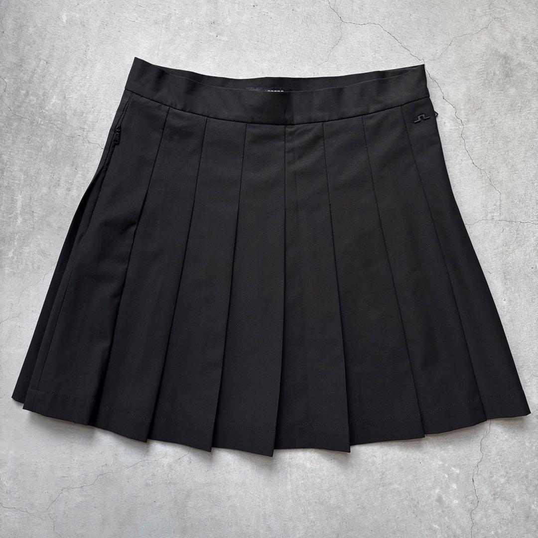 【極美品】J.LINDEBERG ジェイリンドバーグ プリーツスカート M 黒
