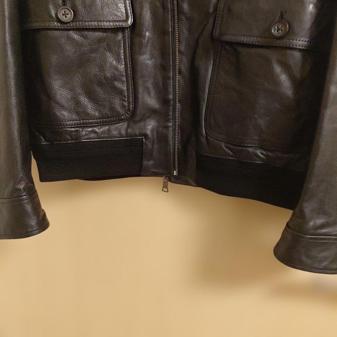 BANANA REPUBLIC レザージャケット L ブラック 本革