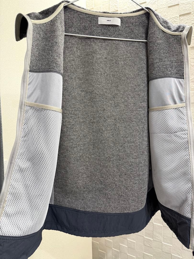 【美品】TOGA VIRILIS ウール ジャージ ベスト 50 グレー