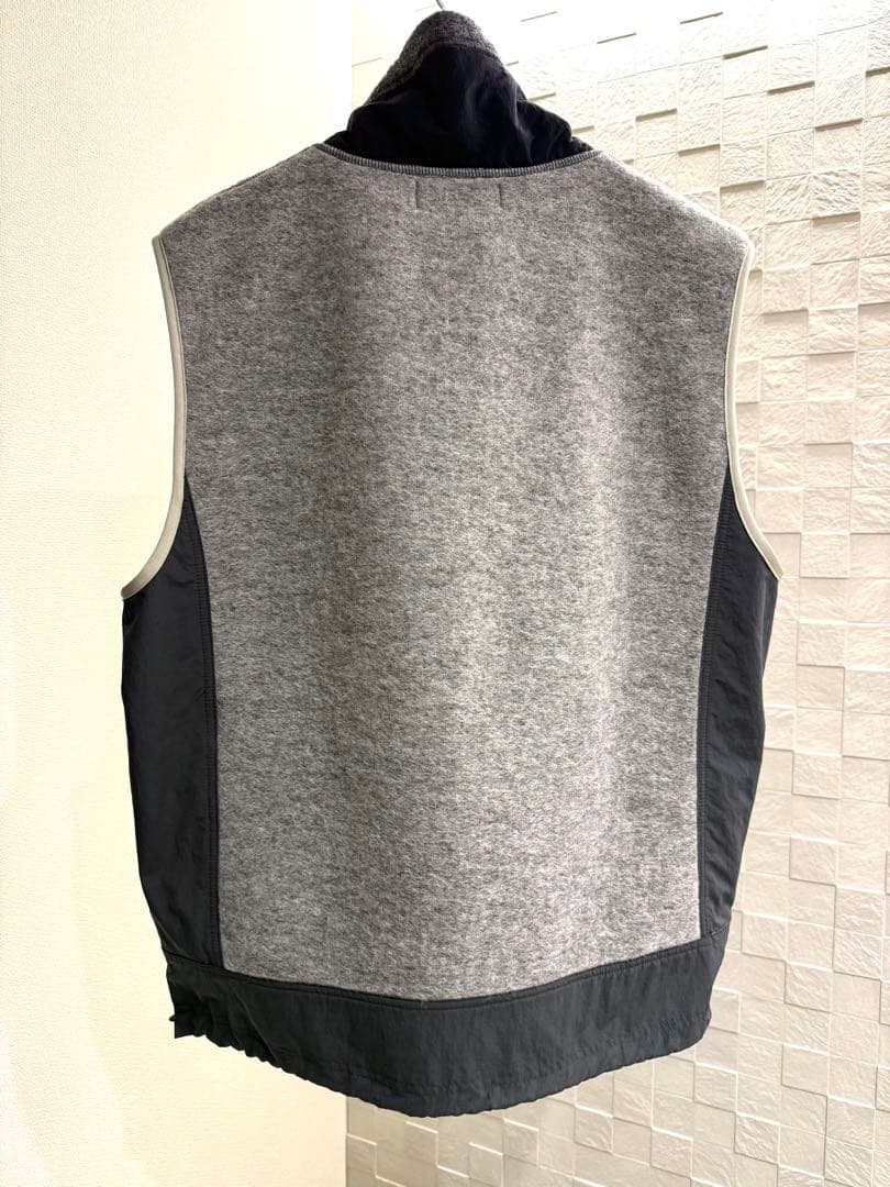 【美品】TOGA VIRILIS ウール ジャージ ベスト 50 グレー