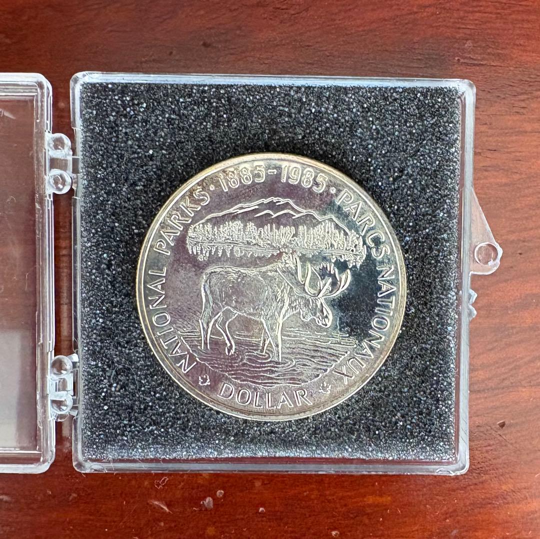さ*ん様 1985年 カナダ　国立公園開園100周年記念1ドル銀貨