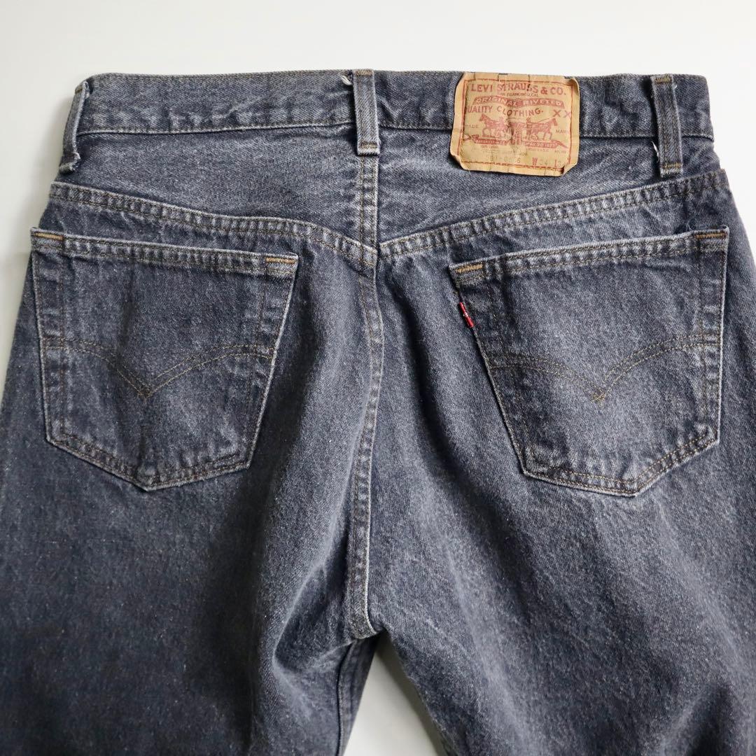 ち*ん様 USA製 Levi’s 501-0658 先染めブラック W34 L3