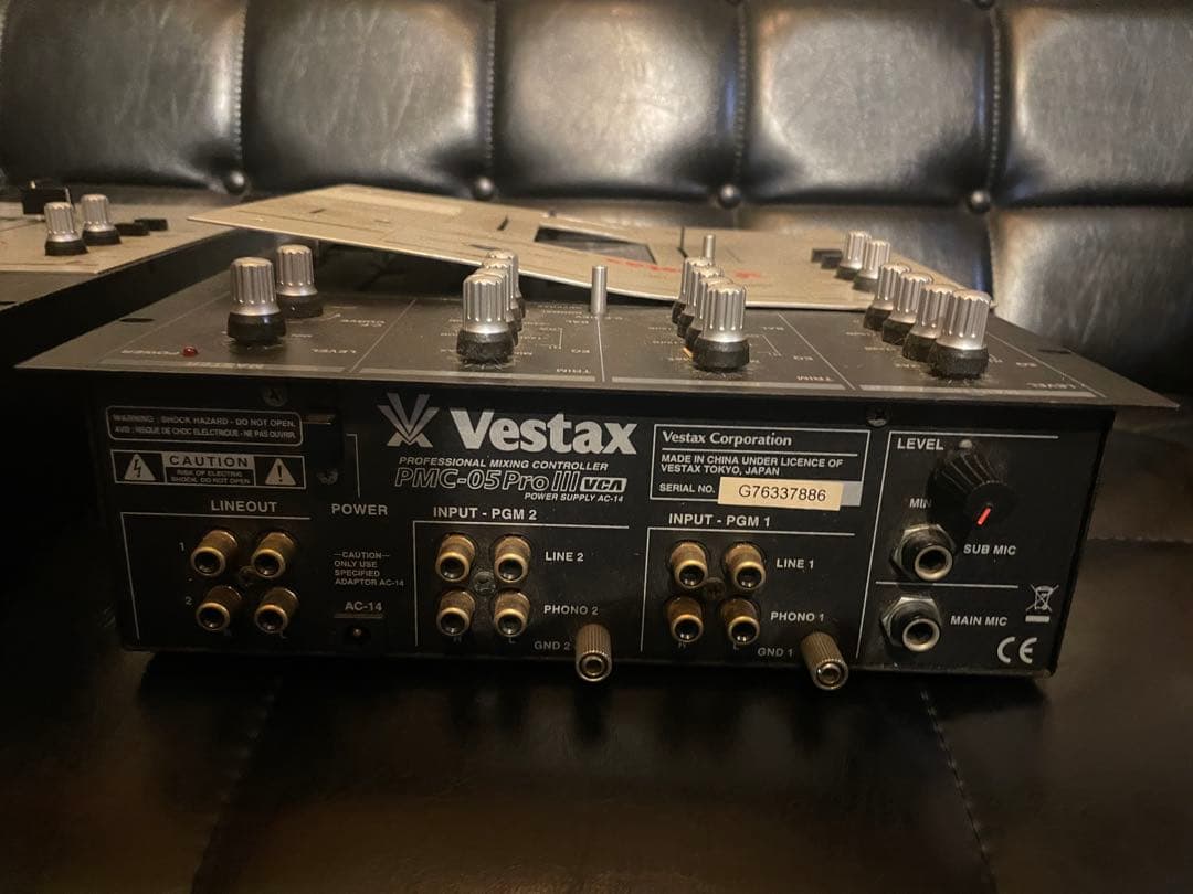 Vestax DJミキサー　PMC-05ProⅢ VCA ジャンク 2台