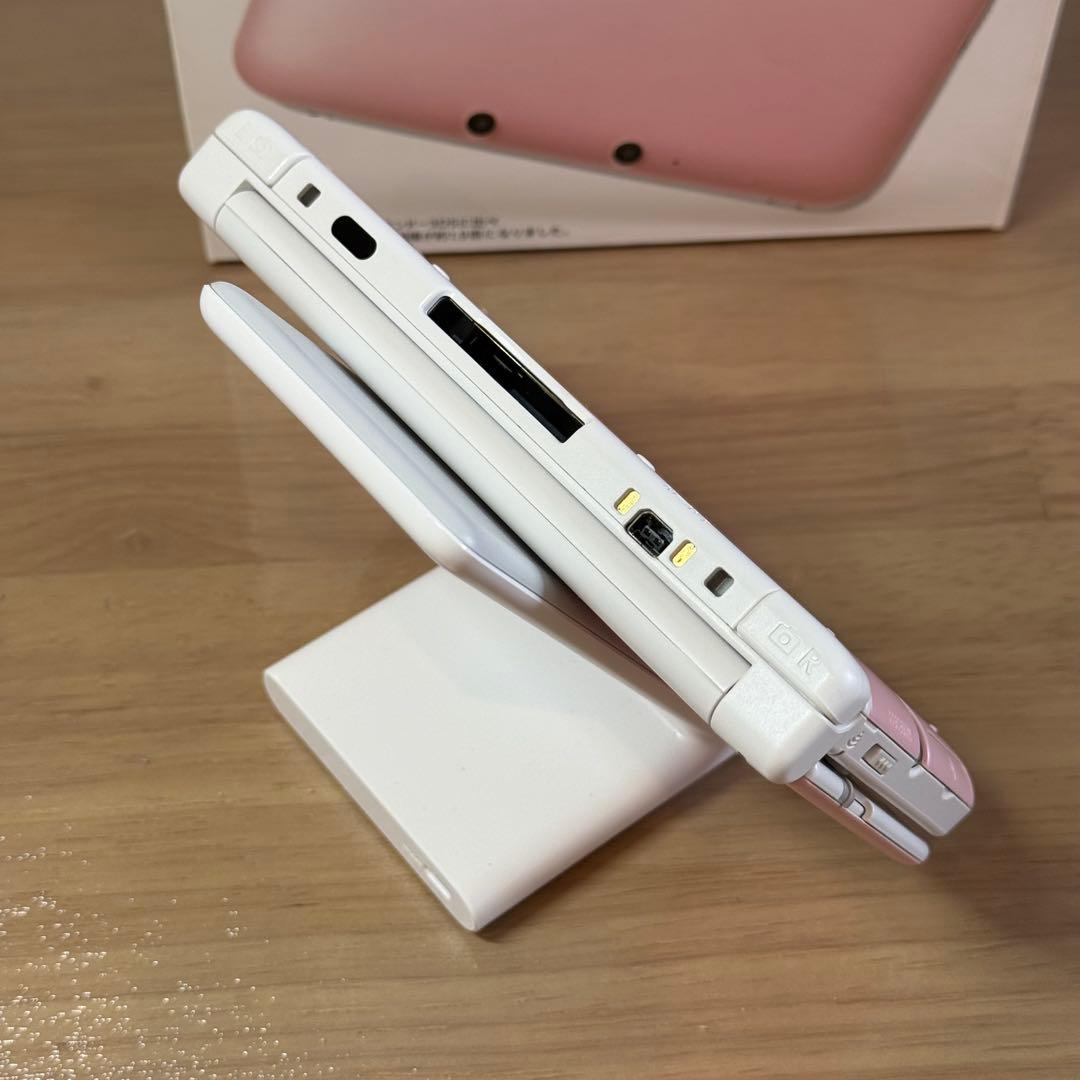 5-013 ニンテンドー3DS LL ピンク×ホワイト 箱付き