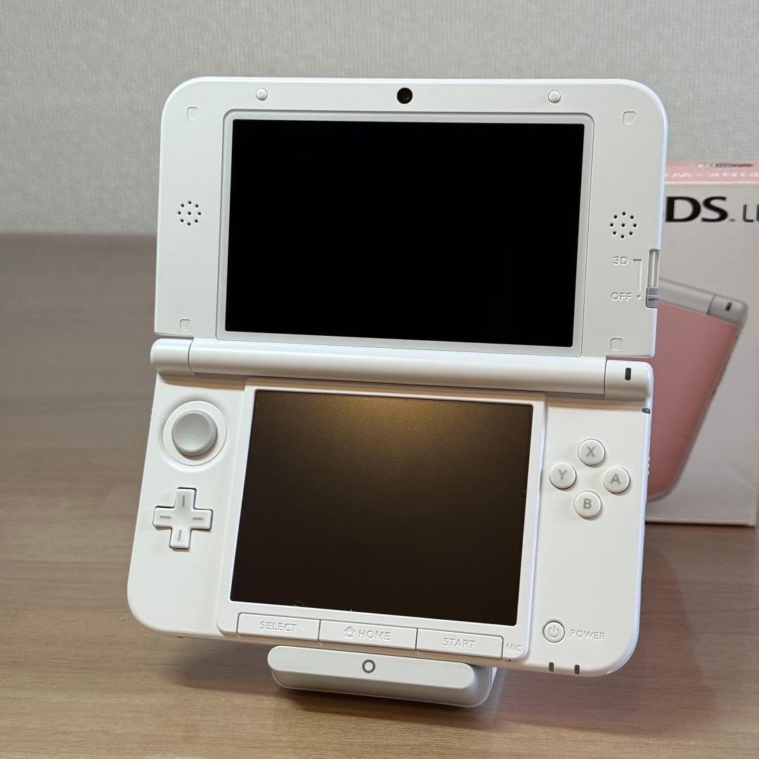 5-013 ニンテンドー3DS LL ピンク×ホワイト 箱付き