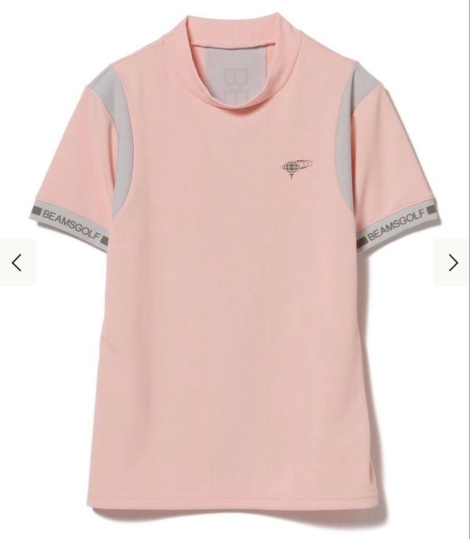 新品 BEAMS GOLF バックメッシュ モックネックシャツ