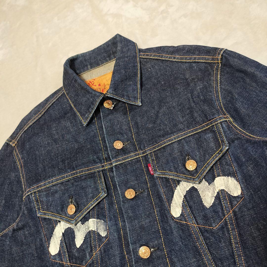 EVISU　初期モデル　デニムジャケット　Gジャン　カモメペイント　36サイズ