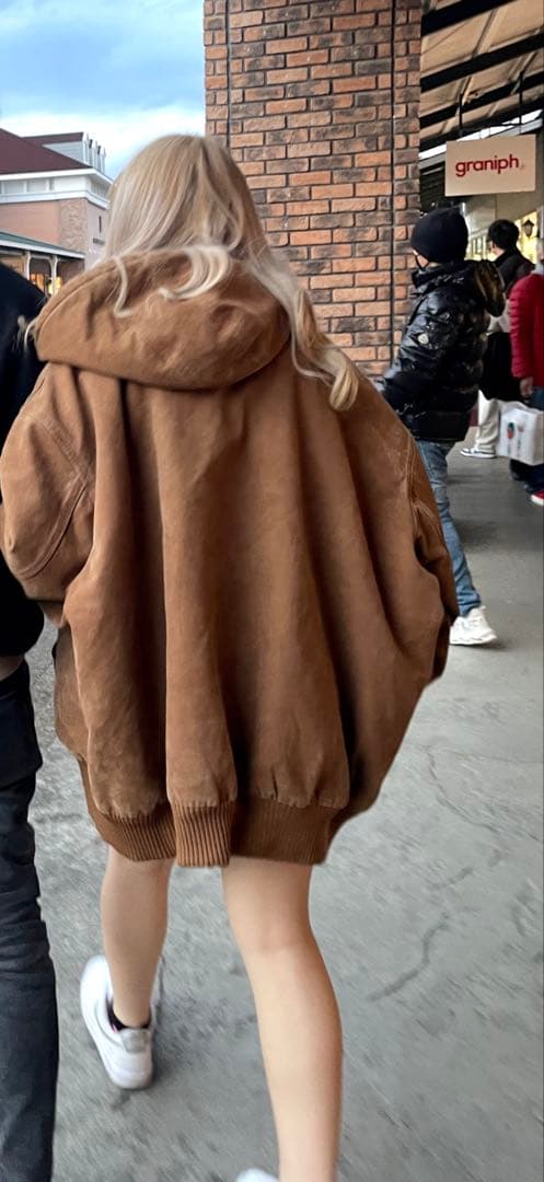 Carhartt フード付きブラウンジャケット 5XL