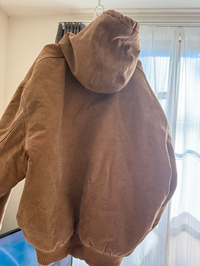 Carhartt フード付きブラウンジャケット 5XL