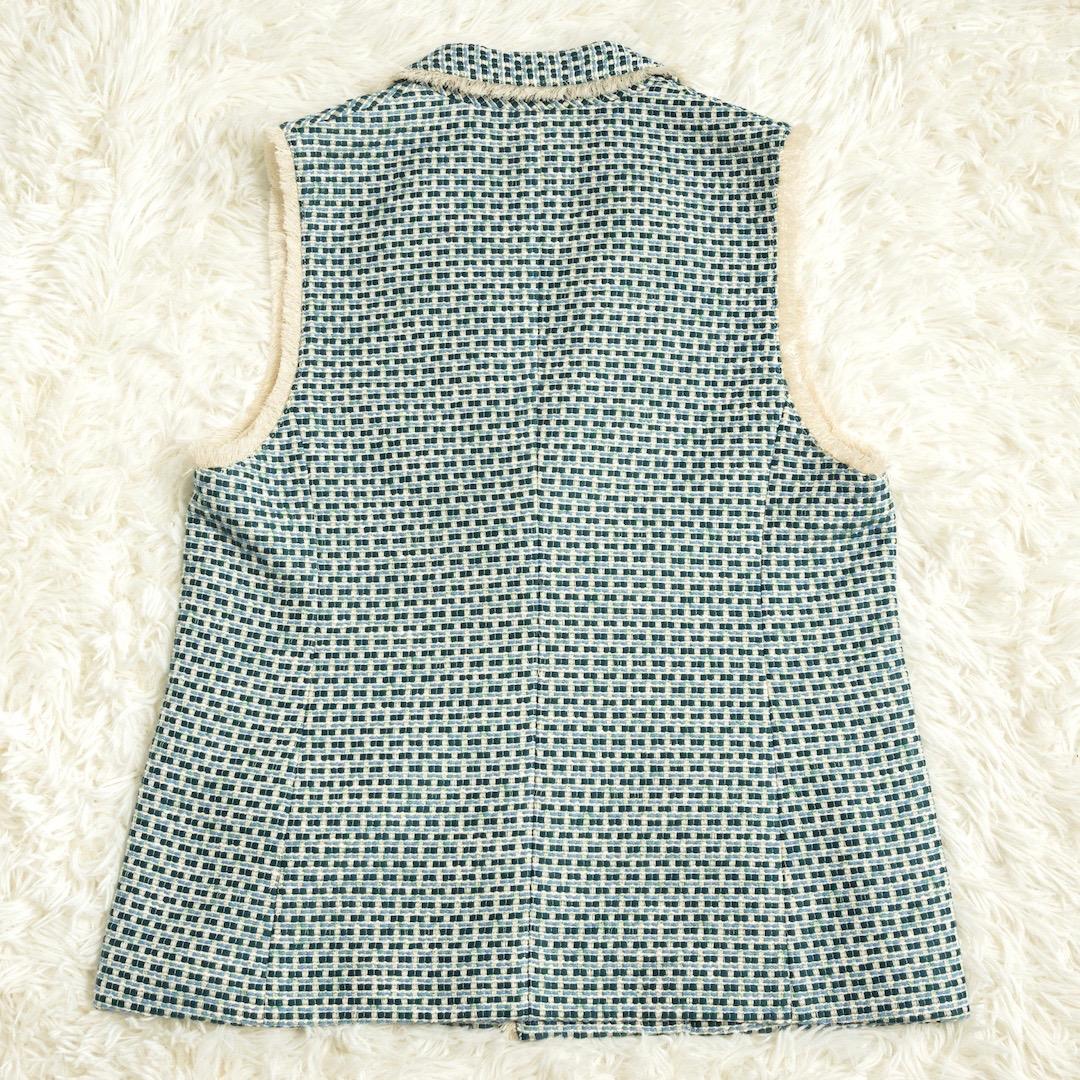 未使用 MACPHEE 24SS マリンツイード ラペルカラージレ ベスト