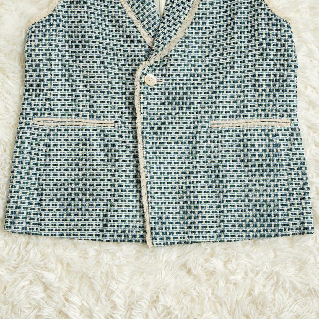 未使用 MACPHEE 24SS マリンツイード ラペルカラージレ ベスト
