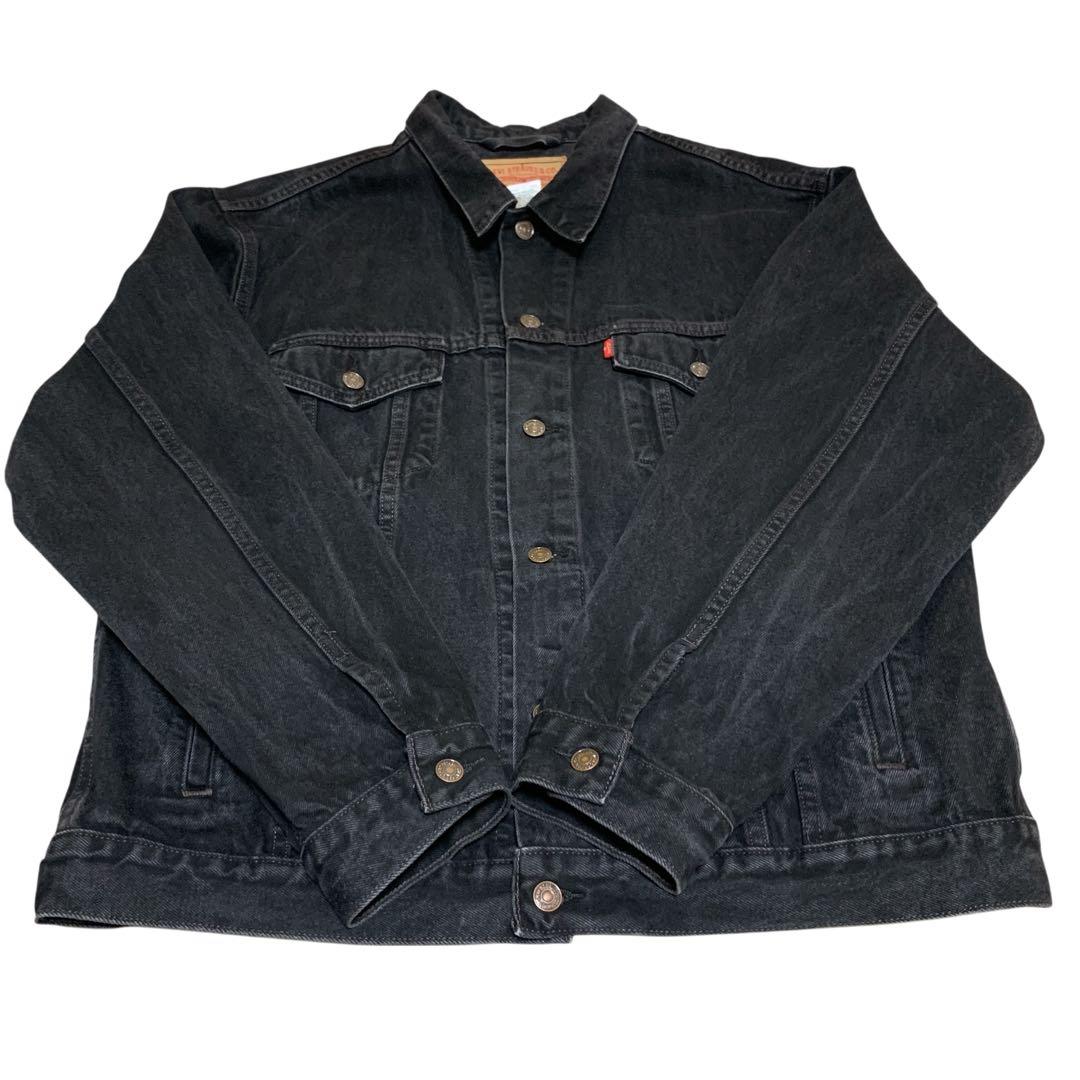 00s リーバイス 70507-0260 ブラック デニムジャケット 古着 XL