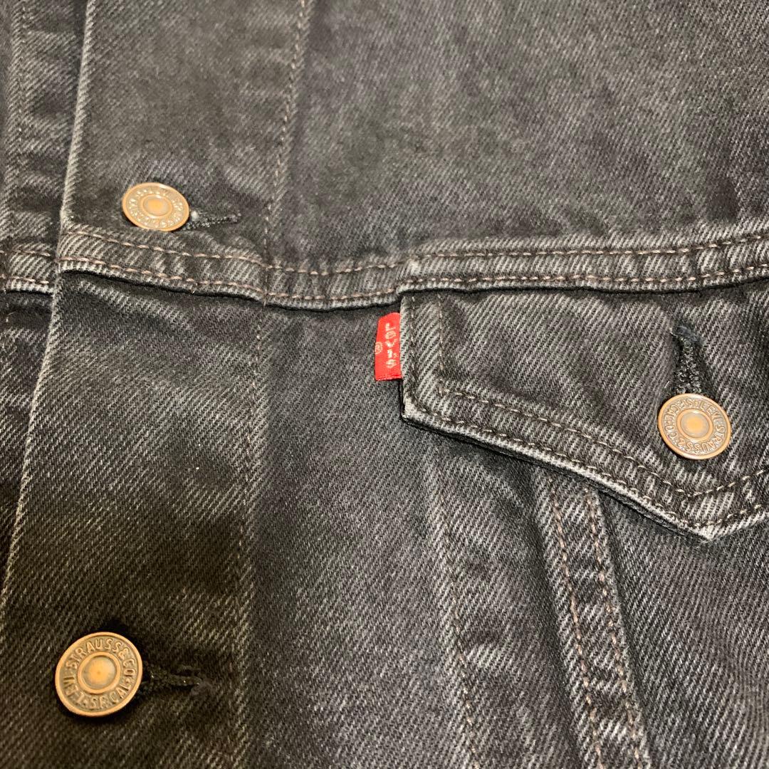 00s リーバイス 70507-0260 ブラック デニムジャケット 古着 XL