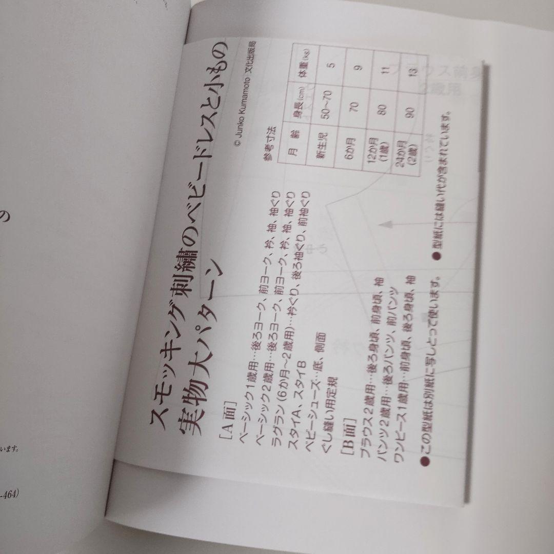 スモッキング刺繍のベビードレスと小もの 隈元順子