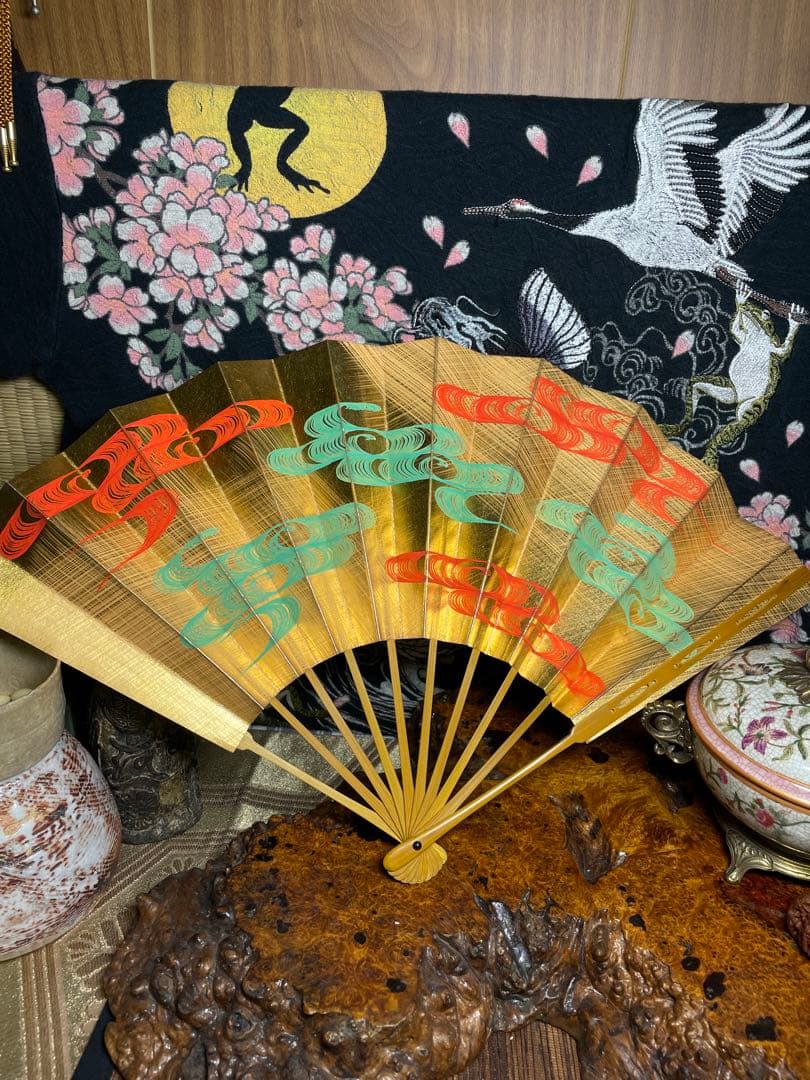 舞扇 観世流 能楽御舞扇子司 豪華 金箔